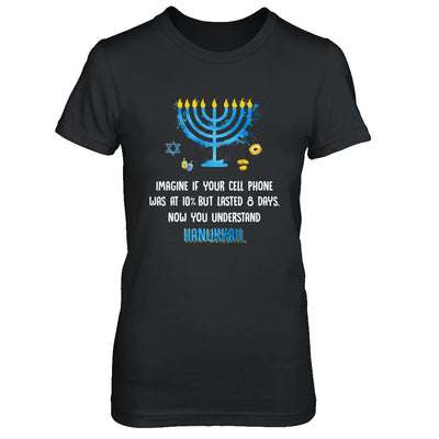 Funny Quote Sarcastic Hanukkah Chanukah Cellphone Gift-T-Shirt & Sweatshirt-Women's T-Shirt-Black