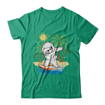 Summer Vacation Dabbing Poodle Surfing Surfboard Gift-T-Shirt & Hoodie-Classic T-Shirt-Kelly Green