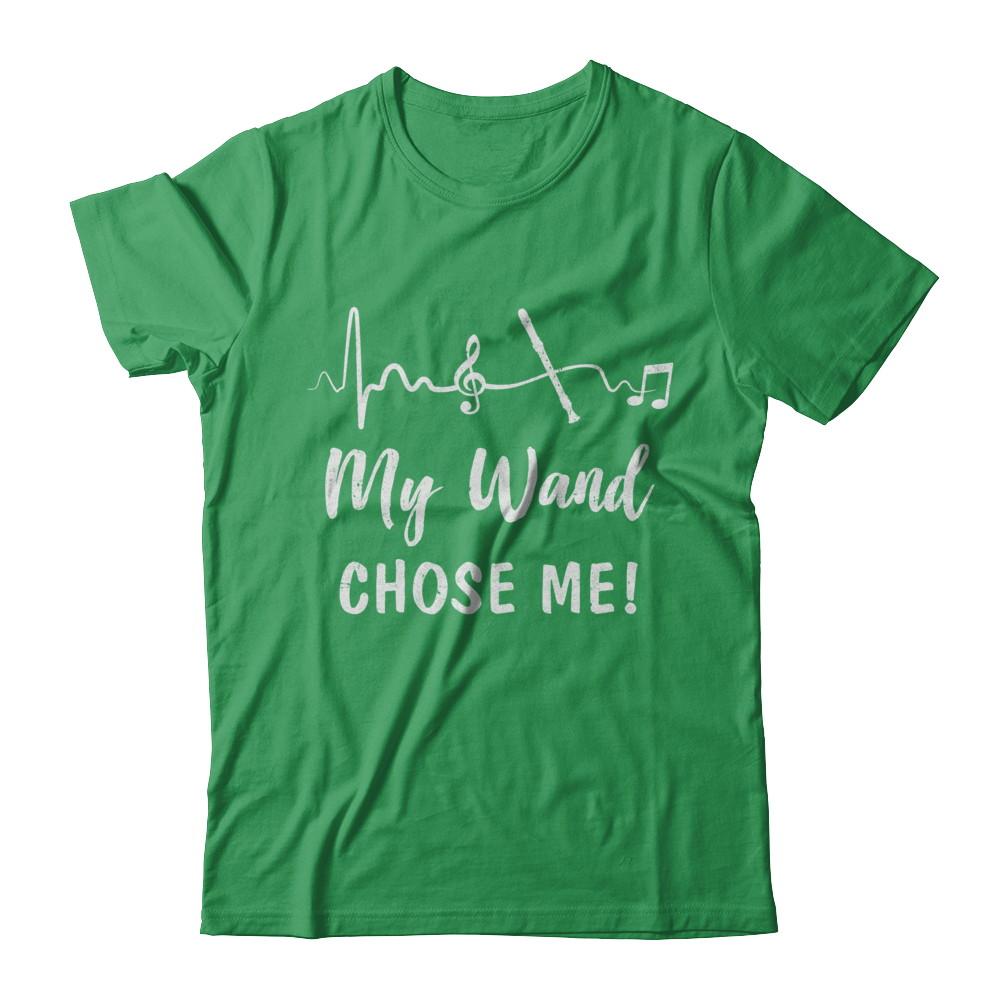 My Wand Chose Me Flute Player Music-T-Shirt & Hoodie-Premium T-Shirt-Kelly Green