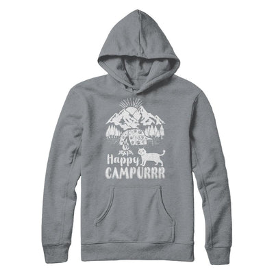 Cats Purr Happy Camppur Camper Camping-T-Shirt & Hoodie-Pullover Hoodie-Light Steel