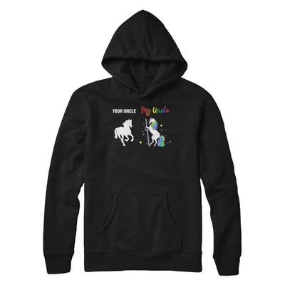 Your Uncle My Uncle Unicorn Funny LGBT Gay Pride-T-Shirt & Hoodie-Pullover Hoodie-Black