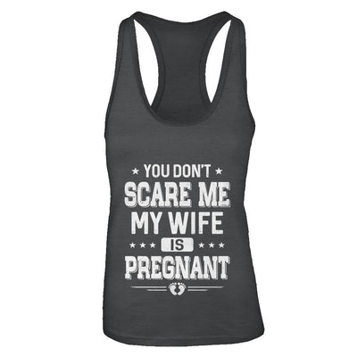 You Don't Scare Me My Wife Is Pregnant Husband Halloween-T-Shirt & Tank Top-Women's Ideal Racerback Tank-Black