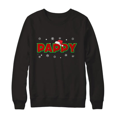 Pappy Christmas Santa Ugly Sweater Gift-T-Shirt & Sweatshirt-Crewneck Sweatshirt-Black