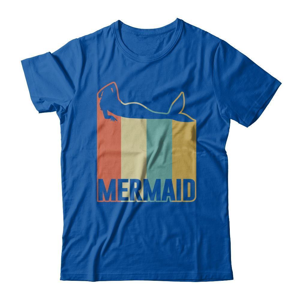 Classic Vintage Retro Style Mermaid-T-Shirt & Hoodie-Premium T-Shirt-Royal