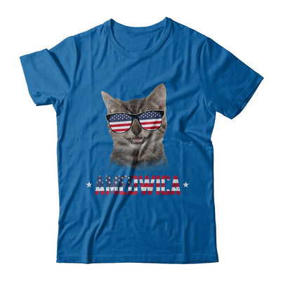 Ameowica 4Th Of July Party Meow Cat American Flag-T-Shirt & Hoodie-Classic T-Shirt-Royal