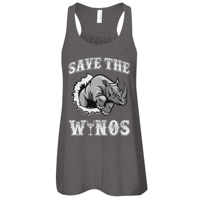 Save The Winos Wine Rhino-T-Shirt & Tank Top-