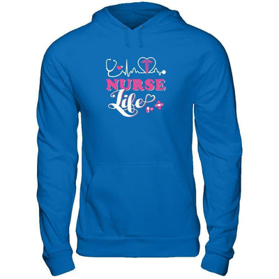 Nurse Life Lover-T-Shirt & Tank Top-Pullover Hoodie-Royal
