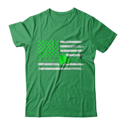 St. Patrick's Day Irish American Flag-T-Shirt & Hoodie-Premium T-Shirt-Kelly Green