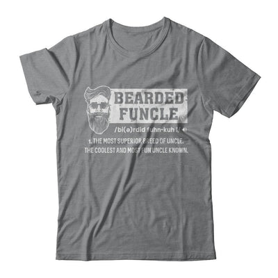 Bearded Funcle Funny Uncle Definition Beard-T-Shirt & Hoodie-Classic T-Shirt-Sport Grey