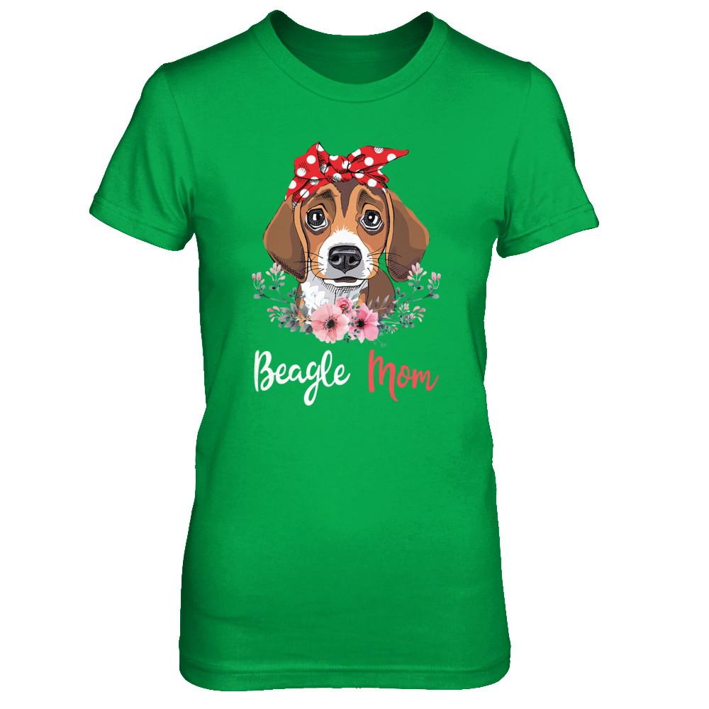 Beagle Mom Gift For Women Dog Lover-T-Shirt & Hoodie-Women's T-Shirt-Irish Green