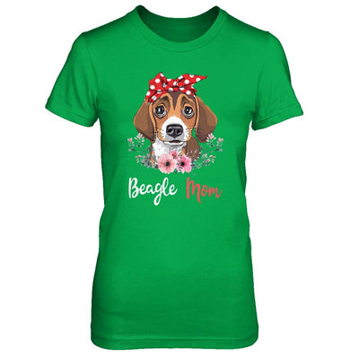 Beagle Mom Gift For Women Dog Lover-T-Shirt & Hoodie-Women's T-Shirt-Irish Green
