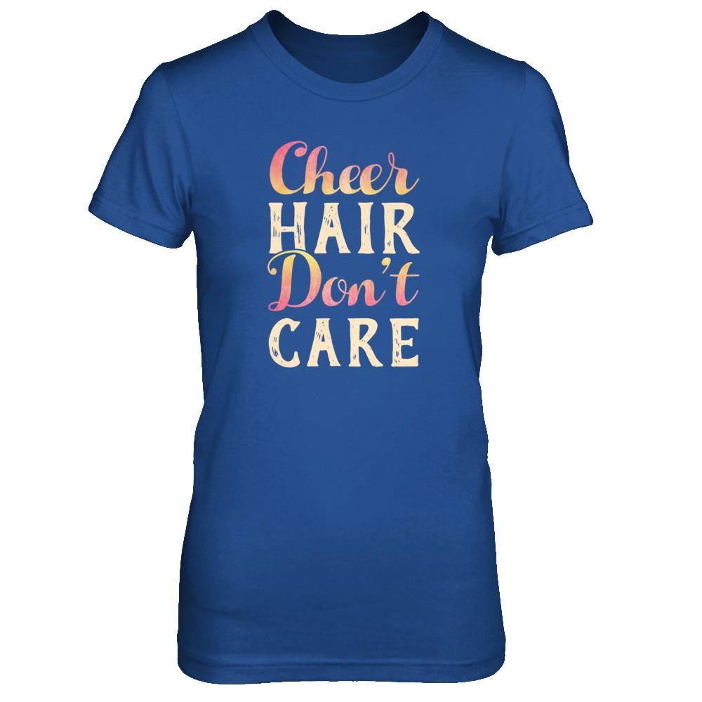 Cheer Hair Don't Care-T-Shirt & Tank Top-Women's T-Shirt-Royal
