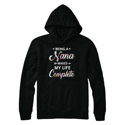 Being A Nana Makes My Life Complete Mothers Day-T-Shirt & Hoodie-Pullover Hoodie-Black