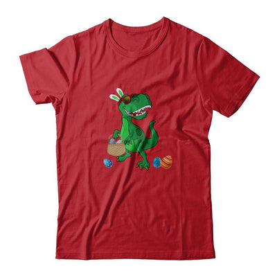 Funny Dabbing Cool Easter Bunny Dinosaur-T-Shirt & Tank Top-Classic T-Shirt-Red