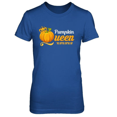 Pumpkin Queen Cute Pumpkin Spice Funny Halloween-T-Shirt & Sweatshirt-Women's T-Shirt-Royal