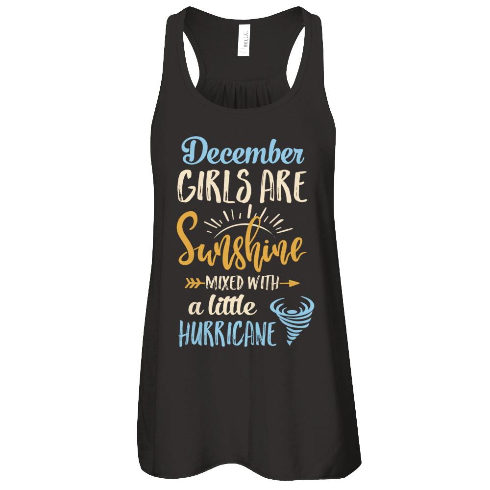 December Girls Birthday Sunshine Mixed Little Hurricane