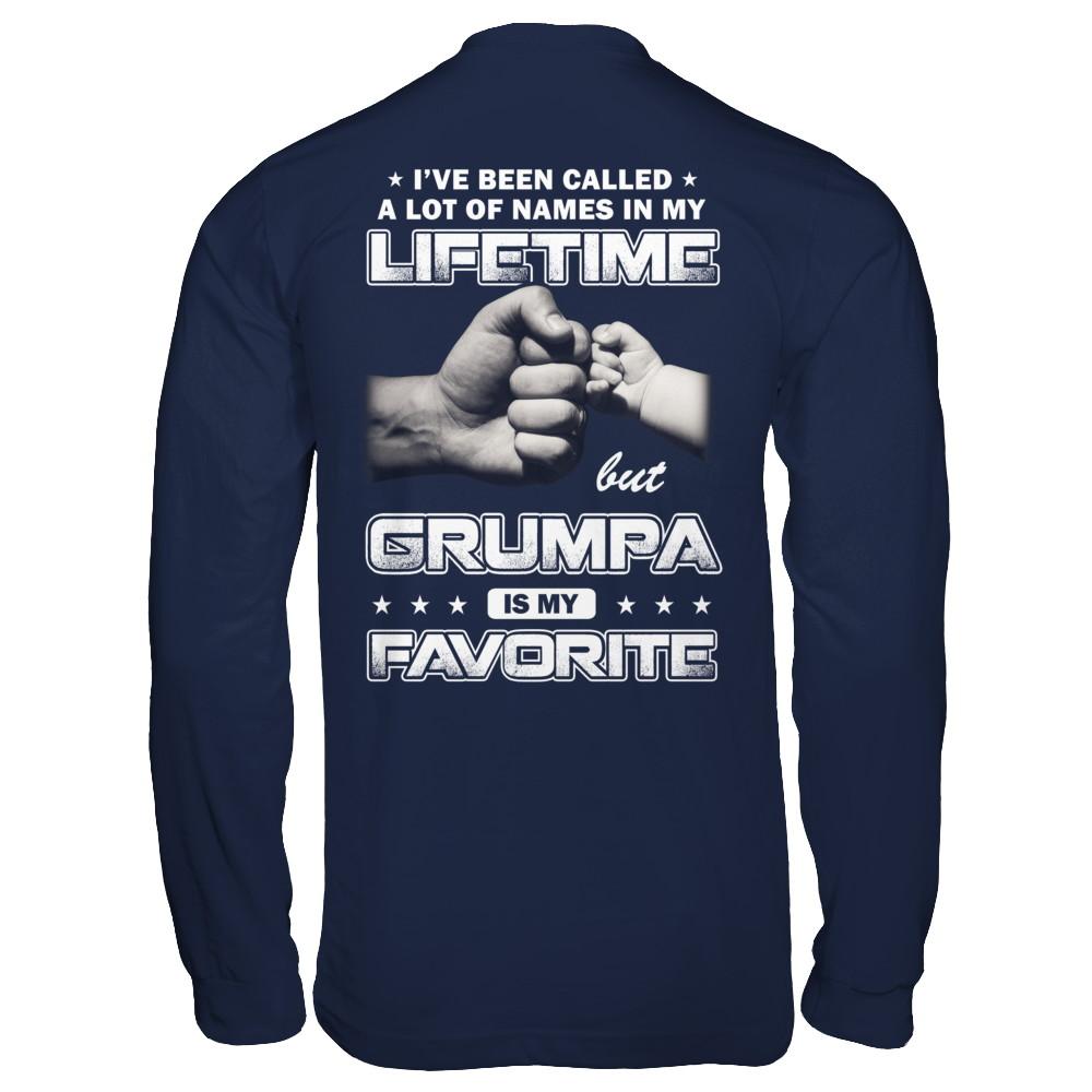 I've Been Called A Lot Of Names But Grumpa Is My Favorite-T-Shirt & Hoodie-Long Sleeve T-Shirt-Navy