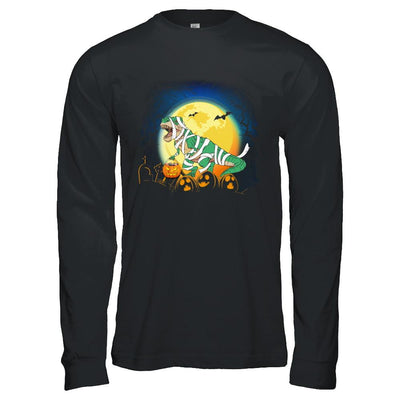 Halloween Pumpkin Dinosaur Gift For Kids Boys Girls-T-Shirt & Hoodie-Long Sleeve T-Shirt-Black