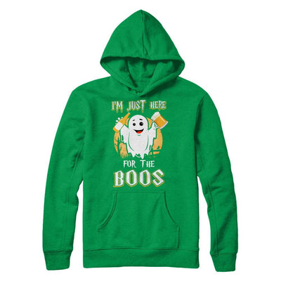 I'm Just Here For The Boos Halloween Beer-T-Shirt & Hoodie-Pullover Hoodie-Irish Green