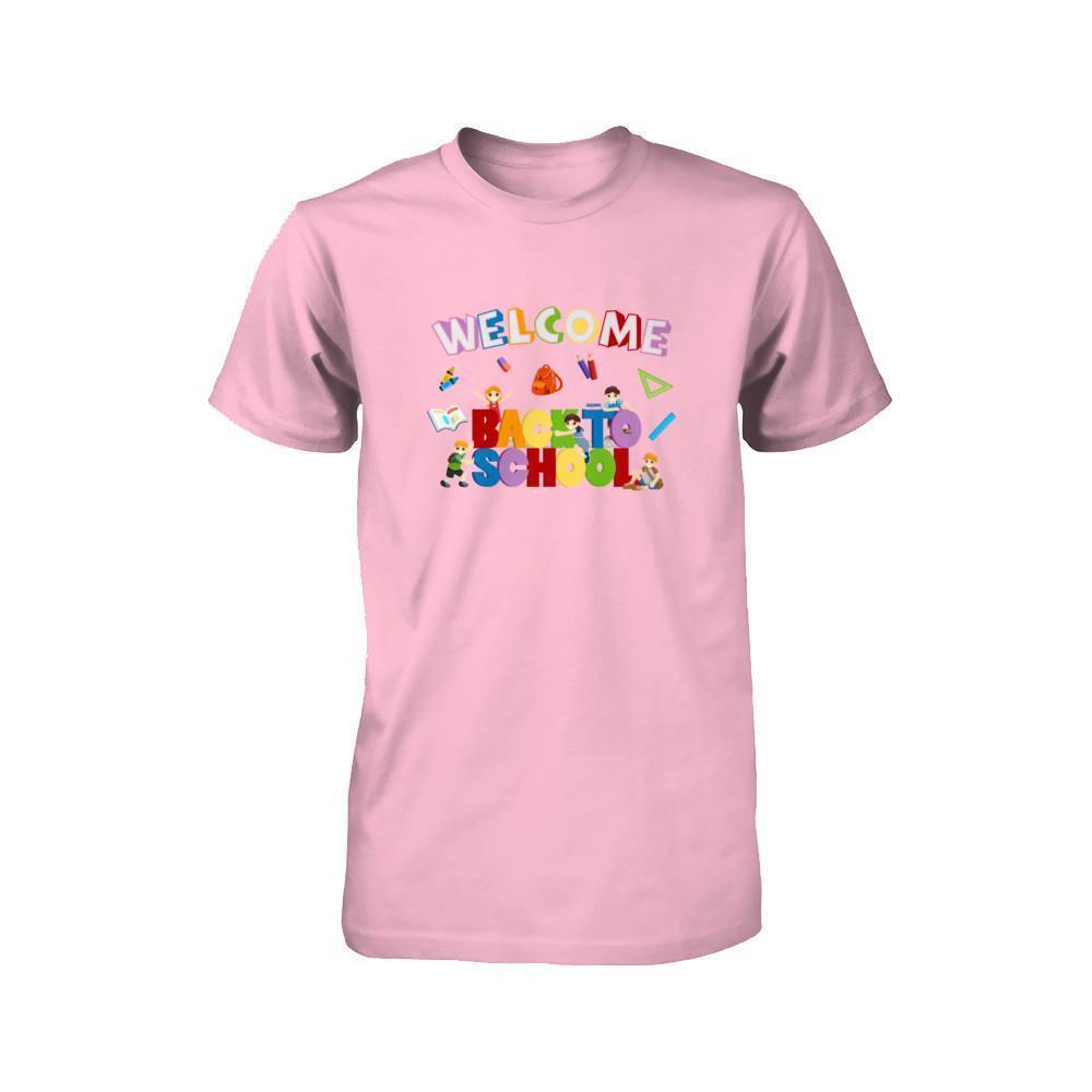 Welcome Back To School Youth-T-Shirt & Hoodie-Youth T-Shirt-Neon Pink