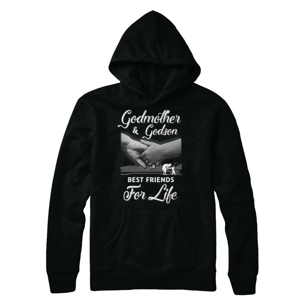 God-Mother God-Son Best Friends For Life Mothers Day-T-Shirt & Hoodie-Pullover Hoodie-Black