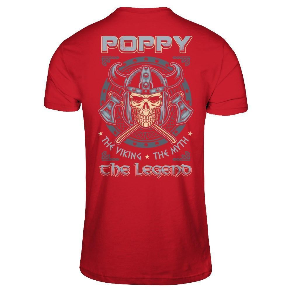 Poppy The Viking The Myth The Legend-T-Shirt & Hoodie-Classic T-Shirt-Red