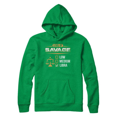 Level Of Savage Libra-T-Shirt & Hoodie-Pullover Hoodie-Irish Green