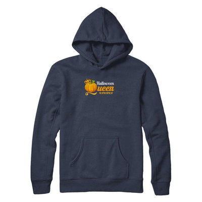 Halloween Queen Cute Pumpkin Spice Halloween-T-Shirt & Tank Top-Pullover Hoodie-Navy