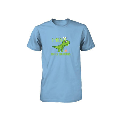 Funny Easter Bunny Dinosaur T-Rex Hates Egg Hunts Youth-Youth Shirt-Toddler T-Shirt-Light Blue