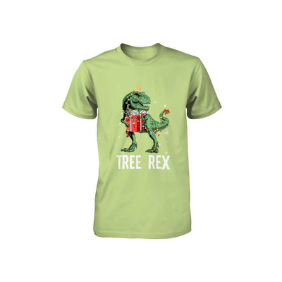 Christmas Tree For Kids Boys T Rex Dinosaur Xmas Gifts Youth-Youth Shirt-Toddler T-Shirt-Key Lime