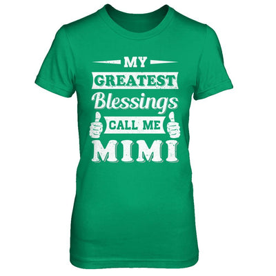 My Greatest Blessings Call Me Mimi-T-Shirt & Hoodie-Women's T-Shirt-Irish Green