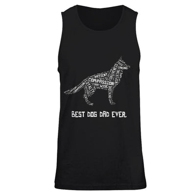 Best Dog Dad Ever German Shepherd Lovers-T-Shirt & Hoodie-Unisex Tank-Black