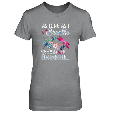 As Long As I Breathe You Will Be Remembered Dragonfly-T-Shirt & Tank Top-Women's T-Shirt-Sport Grey