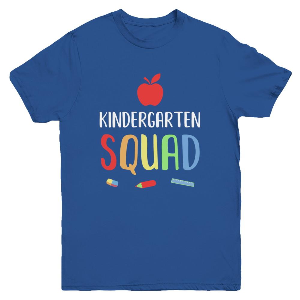 Kindergarten Squad Back To School Teacher Gift Youth-Youth Shirt-Youth T-Shirt-Royal