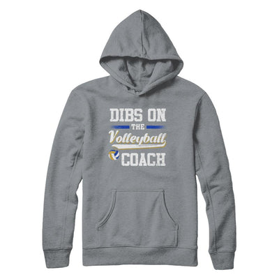 Dibs On The Coach Volleyball-T-Shirt & Hoodie-Pullover Hoodie-Light Steel
