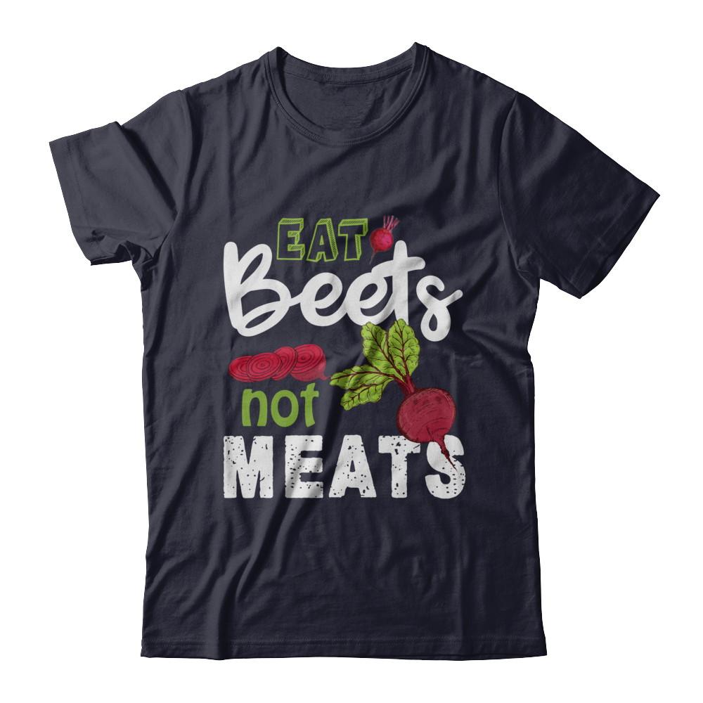 Eat Beets Not Meats Vegetarian-T-Shirt & Hoodie-Premium T-Shirt-Midnight Navy