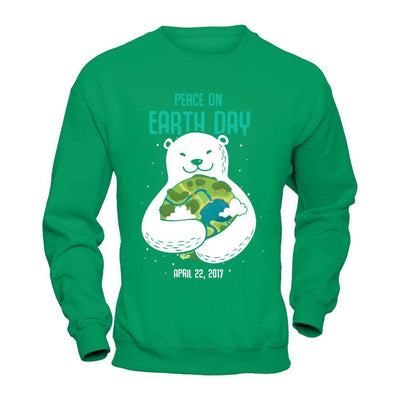 Peace On Earth Day 2017-T-Shirt & Hoodie-Crewneck Sweatshirt-Irish Green