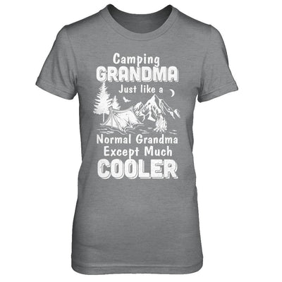 Camping Grandma Except Much Cooler-T-Shirt & Hoodie-Women's T-Shirt-Sport Grey
