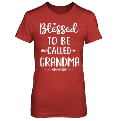 Funny Grandma Blessed To Be Called Grandma-T-Shirt & Hoodie-Women's T-Shirt-Red