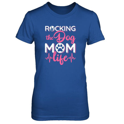 Rocking The Dog Mom Life-T-Shirt & Tank Top-Women's T-Shirt-Royal