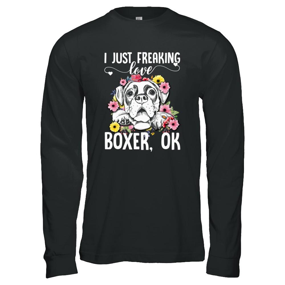 Dog I Just Freaking Love Boxer-T-Shirt & Tank Top-