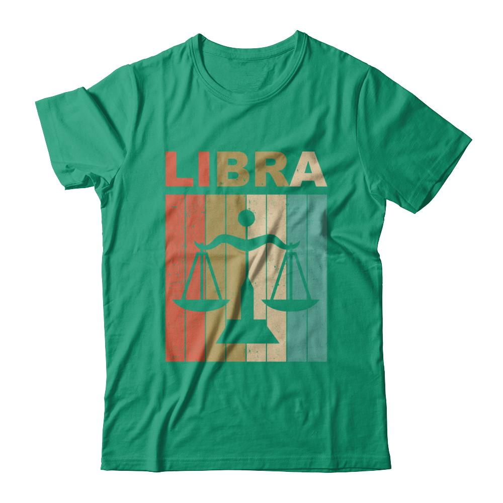 Vintage Libra Zodiac September October Birthday Gift-T-Shirt & Hoodie-Classic T-Shirt-Kelly Green