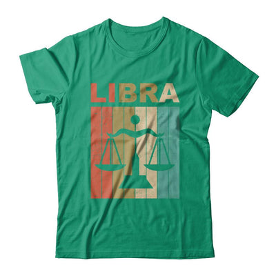 Vintage Libra Zodiac September October Birthday Gift-T-Shirt & Hoodie-Classic T-Shirt-Kelly Green