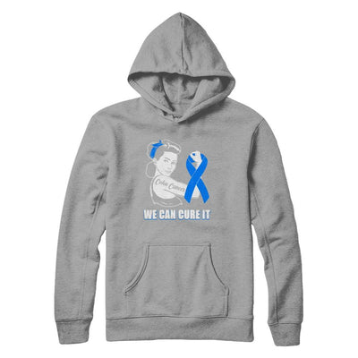 Colon Cancer Awareness Survivor We Can Cure It-T-Shirt & Hoodie-Pullover Hoodie-Light Steel
