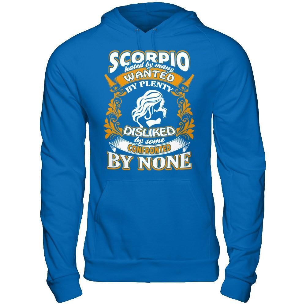 Scorpio Hated By Many Wanted By Plenty-T-Shirt & Hoodie-Pullover Hoodie-Royal