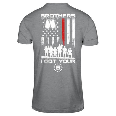 Brothers I Got Your Six Veteran-T-Shirt & Hoodie-Classic T-Shirt-Sport Grey