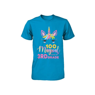 100 Magical Days Of 3Rd Grade School Unicorn Girl Gift Youth-Youth Shirt-