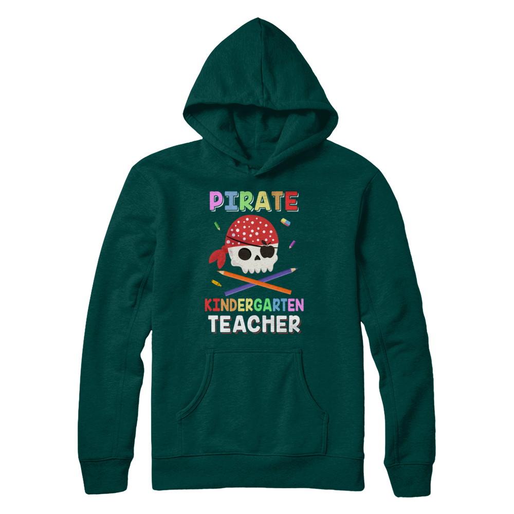 Pirate Kindergarten Teacher Costume Halloween-T-Shirt & Hoodie-Pullover Hoodie-Deep Forest