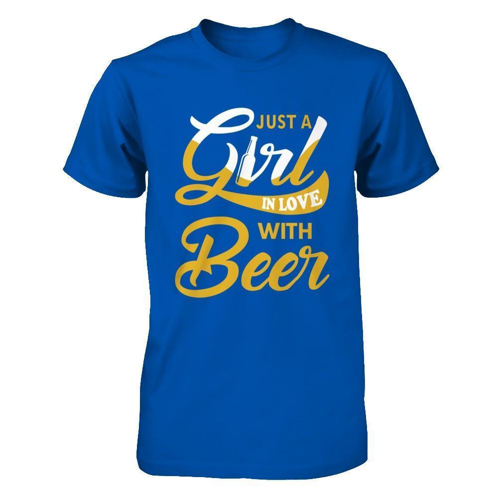 Just A Girl In Love With Beer-T-Shirt & Hoodie-Premium T-Shirt-Royal