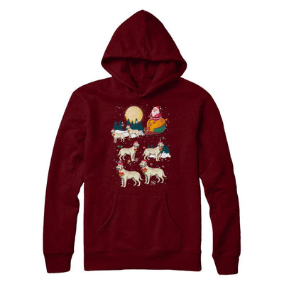 Dog Reindeer Labrador Christmas Gift-T-Shirt & Sweatshirt-Pullover Hoodie-Maroon
